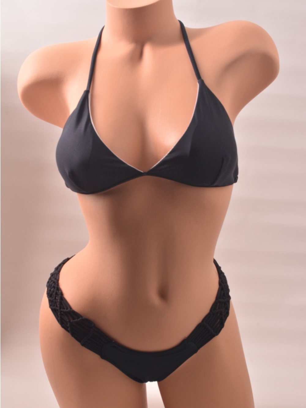 Classic Black Triangle Bikini Set - Women Swim